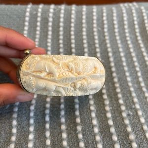 Vintage Carved Ivory Style Bracelet